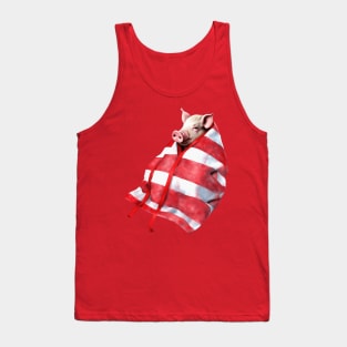 Funny Festive Pigs in Blankets Christmas Pun Tank Top